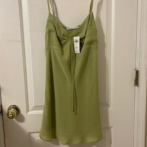 Abercrombie green short mini dress